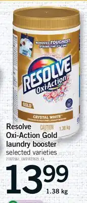 Fortinos Resolve Oxi-Action Gold laundry booster offer