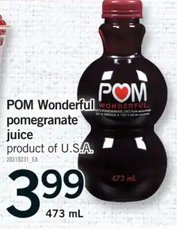 Fortinos POM WONDERFUL POMEGRANATE JUICE offer