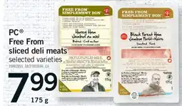 Fortinos PC FREE FROM SLICED DELI MEATS offer