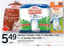 Fortinos NEILSON TRUTASTE MILK OR CHOCOLATE MILK, 4 L OR LACTOSE FREE MILK, 2 L offer