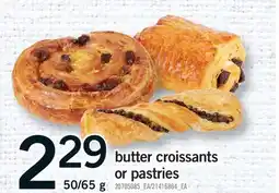Fortinos BUTTER CROISSANTS OR PASTRIES, 50/65 G offer