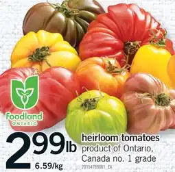 Fortinos HEIRLOOM TOMATOES offer