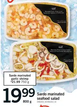 Fortinos SARDO MARINATED SEAFOOD SALAD offer