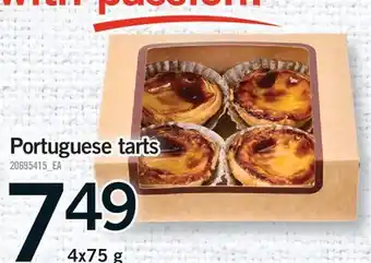 Fortinos PORTUGUESE TARTS offer