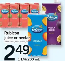 Fortinos RUBICON JUICE OR NECTAR, 1 L offer