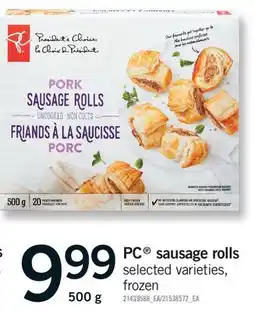 Fortinos PC SAUSAGE ROLLS offer