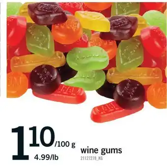 Fortinos WINE GUMS offer