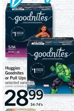 Fortinos HUGGIES GOODNITES OR PULL UPS, 34-74'S offer