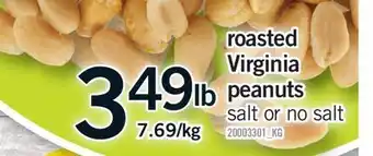 Fortinos ROASTED VIRGINIA PEANUTS offer