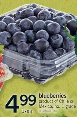 Fortinos BLUEBERRIES offer