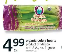 Fortinos ORGANIC CELERY HEARTS, 2'S offer