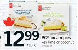 Fortinos PC CREAM PIES offer