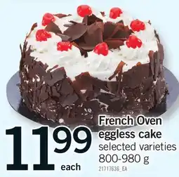Fortinos FRENCH OVEN EGGLESS CAKE offer