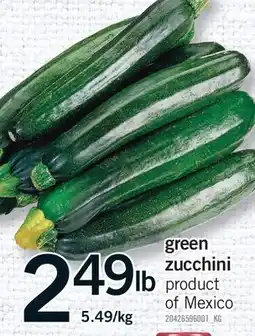 Fortinos GREEN ZUCCHINI offer