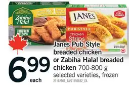 Fortinos JANES PUB STYLE BREADED CHICKEN OR ZABIHA HALAL BREADED CHICKEN offer