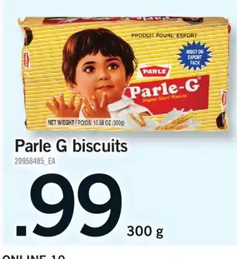Fortinos PARLE G BISCUITS offer