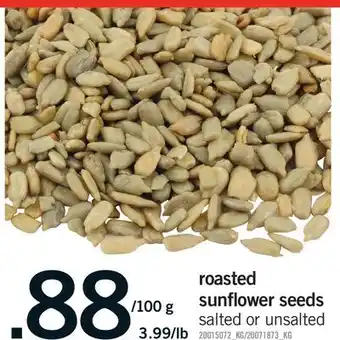 Fortinos ROASTED SUNFLOWER SEEDS offer