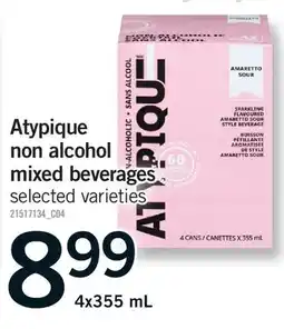 Fortinos ATYPIQUE ATYPIQUE NON ALCOHOL MIXED BEVERAGES offer