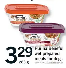 Fortinos PURINA BENEFUL WET PREPARED MEALS FOR DOGS offer