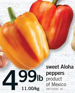 Fortinos SWEET ALOHA PEPPERS offer
