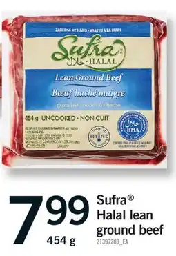 Fortinos SUFRA HALAL LEAN GROUND BEEF offer