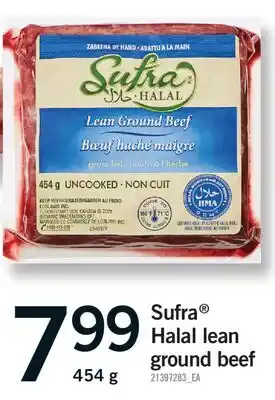 Fortinos SUFRA HALAL LEAN GROUND BEEF offer