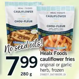 Fortinos HEALX FOODS CAULIFLOWER FRIES offer
