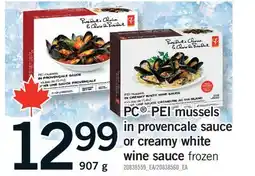 Fortinos PC PEI MUSSELS IN PROVENCALE SAUCE OR CREAMY WHITE WINE SAUCE offer