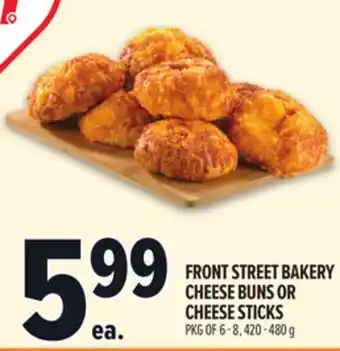 Metro FRONT STREET BAKERY CHEESE BUNS OR CHEESE STICKS offer