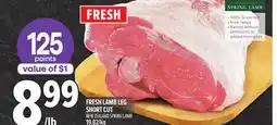 Metro FRESH LAMB LEG SHORT CUT offer