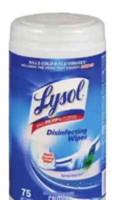 Metro LYSOL DISINFECTING WIPES offer