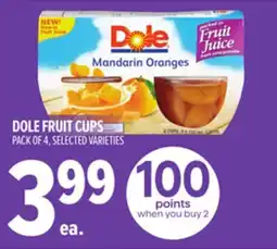 Metro DOLE FRUIT CUPS offer