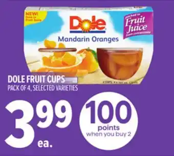 Metro DOLE FRUIT CUPS offer