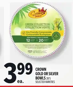 Metro CROWN GOLD OR SILVER BOWLS offer