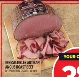 Metro IRRESISTIBLES ARTISAN ANGUS ROAST BEEF offer