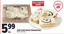 Metro FRONT STREET BAKERY CINNAMON BUNS offer