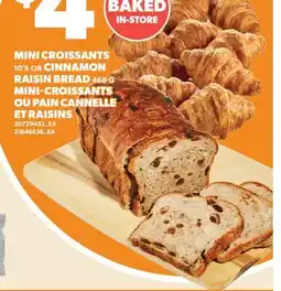 Valu-mart MINI-CROISSANTS, 10'S OU PAIN CANNELLE ET RAISINS offer