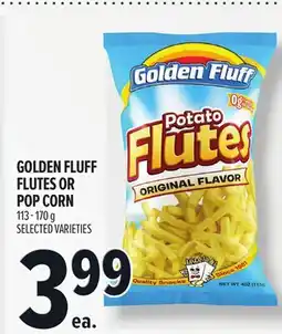 Metro GOLDEN FLUFF FLUTES OR POP CORN offer