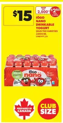 Real Canadian Superstore IÖGO NANO DRINKABLE YOGURT offer