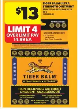 Real Canadian Superstore TIGER BALM ULTRA STRENGTH OINTMENT offer