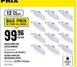 BMR ENCASTRÉS DEL ULTRA MINCES offer