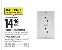 BMR PRISE DE COURANT DOUBLE offer