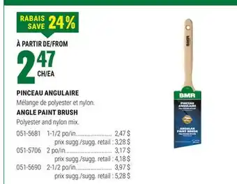 BMR PINCEAU ANGULAIRE offer