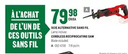 BMR SCIE ALTERNATIVE SANS FIL offer