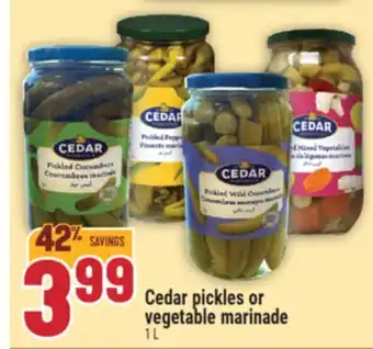 Marché Adonis CEDAR PICKLES OR VEGETABLE MARINADE offer