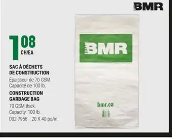 BMR SAC À DÉCHETS DE CONSTRUCTION offer