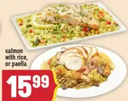 Marché Adonis Salmon with rice, or paella offer