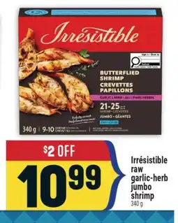 Marché Adonis IRRÉSISTIBLE RAW GARLIC-HERB JUMBO SHRIMP offer