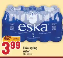 Marché Adonis Eska spring water offer
