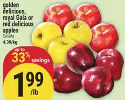 Marché Adonis Golden delicious, royal Gala or red delicious apples offer